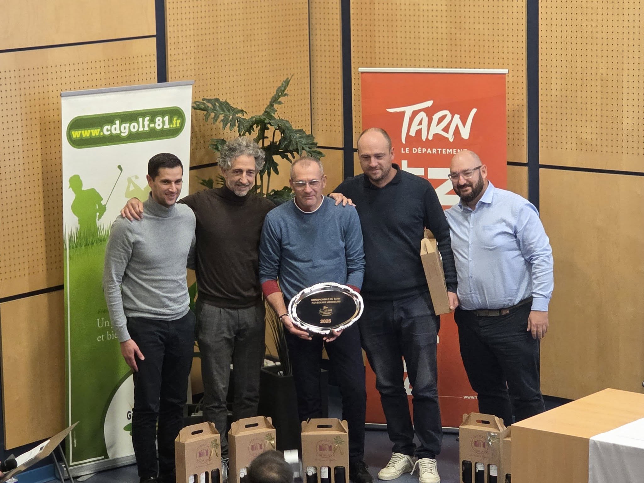 Equipe hommes vainqueur du championnat du tarn par équipes !